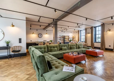 The living area at Quay Loft, Bideford