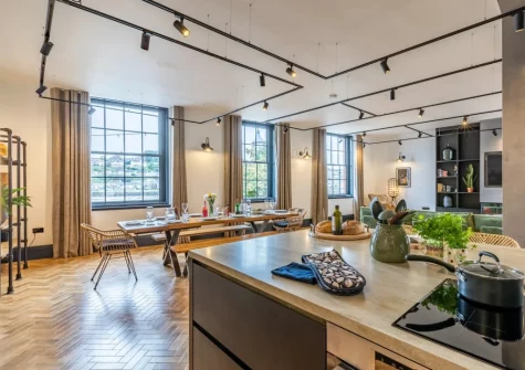 The kitchen & dining area at Quay Loft, Bideford