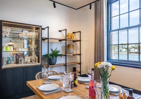 The dining area at Quay Loft, Bideford