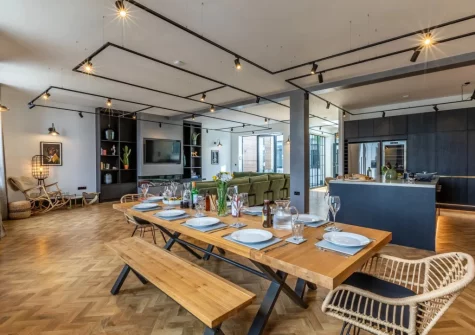 The dining area at Quay Loft, Bideford