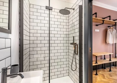 Bedroom #1 en-suite shower room at Quay Loft, Bideford