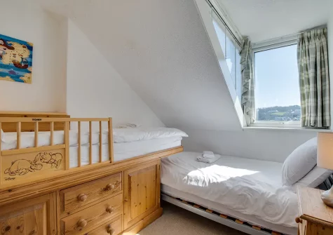 Bedroom #3 at Quayside Apartment, The Wharf, St Ives