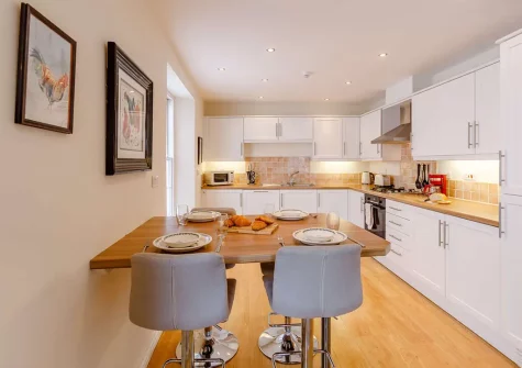 The kitchen & dining area at Quayside, Appledore