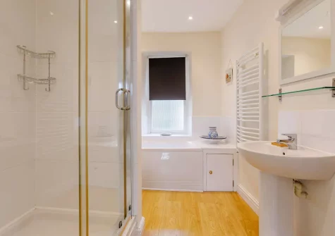 Bedroom #1 en-suite shower room at Quayside, Appledore