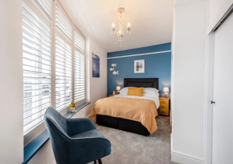Bedroom #1 at Quayside Corner, Appledore