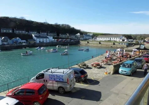 The view from the living area at Quayside, Porthleven