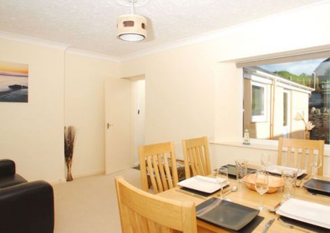 The dining area @ Quayside View, Brixham
