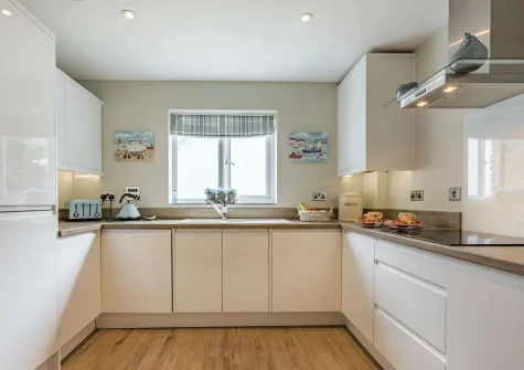 The kitchen at Queens Retreat, Westward Ho!