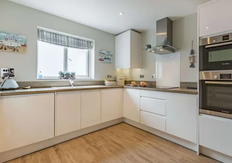 The kitchen at Queens Retreat, Westward Ho!