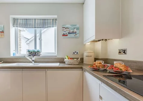 The kitchen at Queens Retreat, Westward Ho!