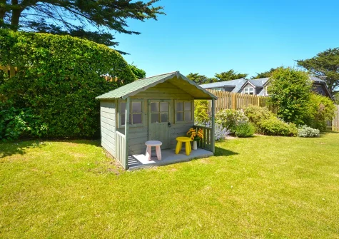 The wendy house & garden at Quillets, Constantine Bay