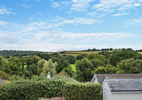 Enjoy far reaching countryside views from Quintin Cottage, Landkey
