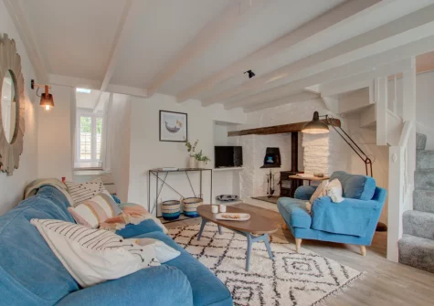 The living room at Radfords Cottage, Egloshayle