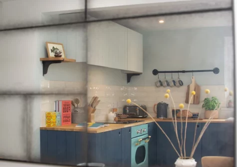 The kitchen at Radfords Cottage, Egloshayle