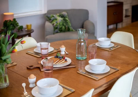 The dining area at Randalls, Braunton