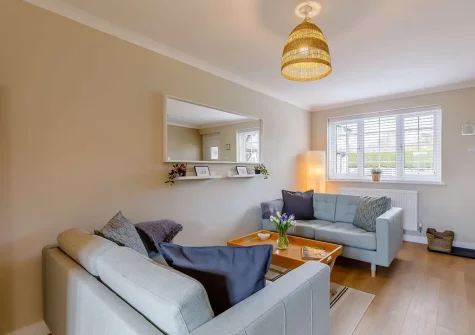 The living area at Rascals, Instow