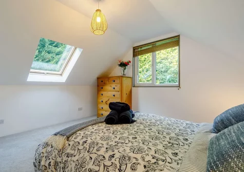 Bedroom #1 at Red River Cabin, Camborne