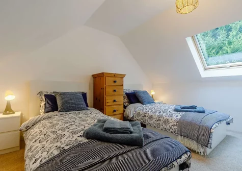 Bedroom #2 at Red River Cabin, Camborne