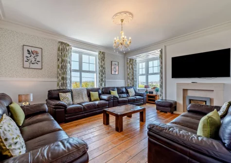 The living room at Redland House, Instow