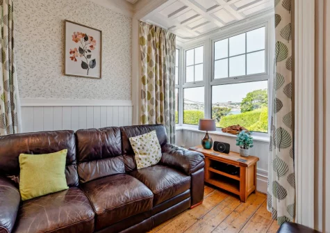 The living room at Redland House, Instow