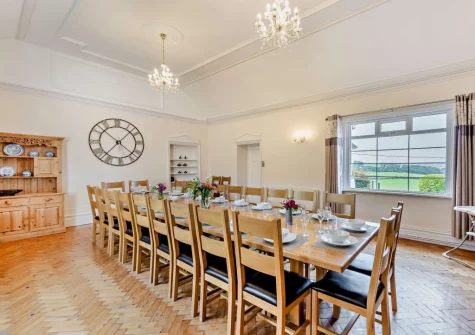 The dining room at Redland House, Instow