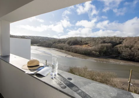 Bedroom #1 balcony at Redshank, Looe