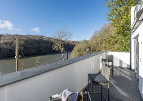 Bedroom #2 balcony at Redshank, Looe