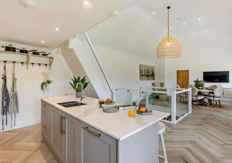 The kitchen at Ridd Cottage, Weare Giffard