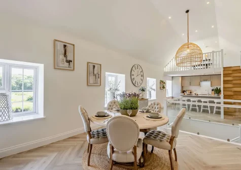 The dining area at Ridd Cottage, Weare Giffard
