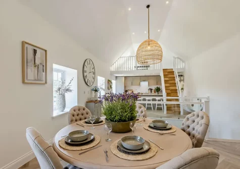 The dining area at Ridd Cottage, Weare Giffard