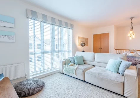 The living area at Ridge View Apartment, Westward Ho!