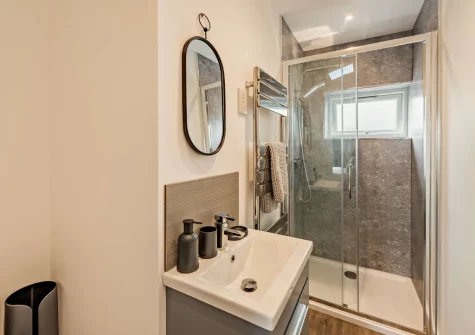 Bedroom #1 en-suite shower room at Ridgeway, Westward Ho!