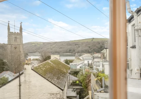 The view from the living room at River Watch, Fowey