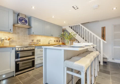 The kitchen & dining area at River Watch, Fowey