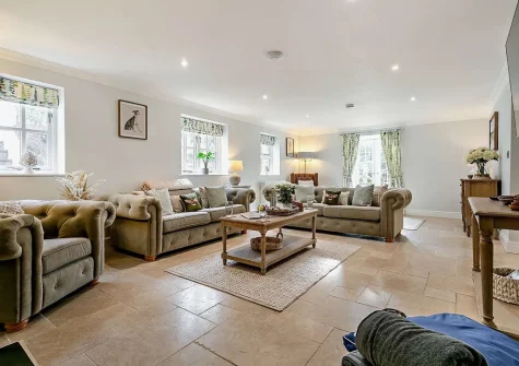 The living room at Riverbank Rose, Relubbus