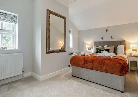 Bedroom #2 at Riverbank Rose, Relubbus