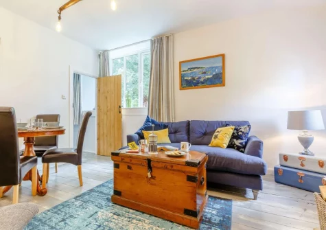 The living & dining area at Rivers Brink, Boscastle