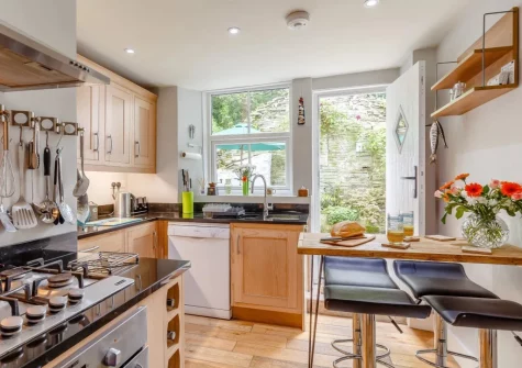 The kitchen at Rivers Brink, Boscastle