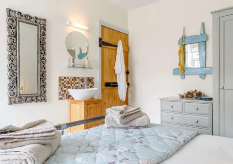 Bedroom #1 at Rivers Brink, Boscastle