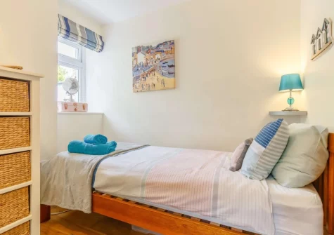 Bedroom #2 at Rivers Brink, Boscastle