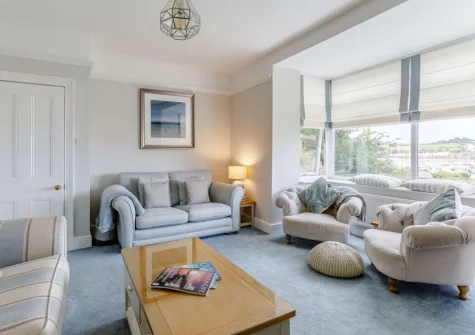 The living room at Rivers Meet, Instow