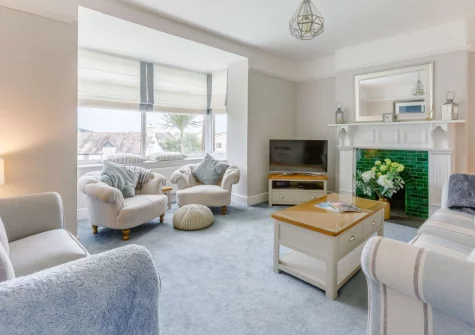 The living room at Rivers Meet, Instow