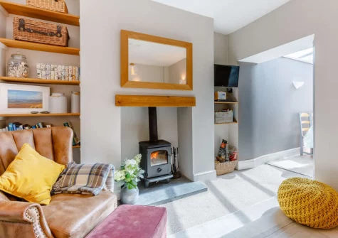 The cozy snug at Rivers Meet, Instow