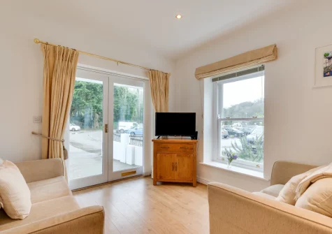 The living area at Rivers Reach, Fowey