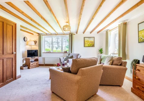 The living area at Riverside, Marazion