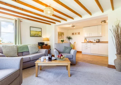 The living area at Riverside, Marazion