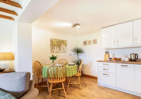 The kitchen & dining area at Riverside, Marazion