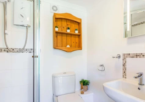 The shower room at Riverside, Marazion