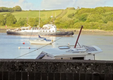 The view from the patio garden & alfresco dining area at Riverside Mews, Bideford