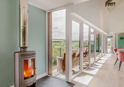 The living room at Riverview Farmhouse, Paynter's Cross